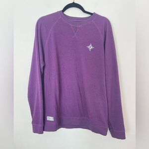 johnnie-O Men’s Purple Furman University Pamlico Crewneck Sweatshirt Size Large